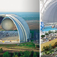 Illustration for article titled How a Colossal Airship Hangar Became a Colossal Water Park